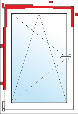 Переделка фурнитуры на пластиковом окне с поворотной на откидную