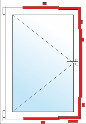 Установка поворотной фурнитуры на пластиковое окно